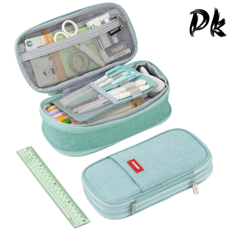 Estojo De Lápis De Grande Capacidade Para Estudantes | Bolsa De Papelaria De Lona Impermeável Perfeito Material Escolar