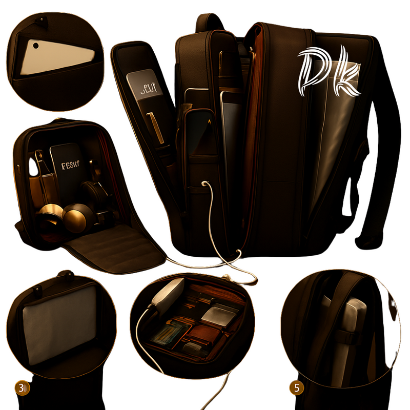 Mochila de Viagem Masculina e Feminina Impermeável Reforçada Executiva para Notebook