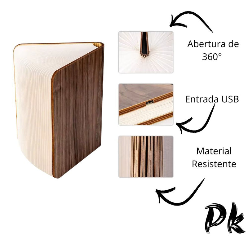 Luminária em Formato de Livro 3D