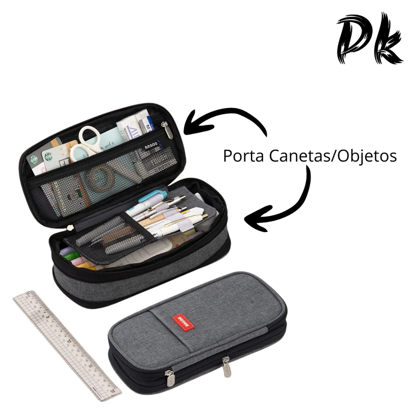 Estojo De Lápis De Grande Capacidade Para Estudantes | Bolsa De Papelaria De Lona Impermeável Perfeito Material Escolar