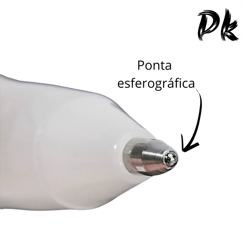 5pcs Canetas De Destaque Brancas 0.8mm