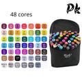 Cores Caneta Marcadora canetinhas coloridas Kit Com Ponta Dupla/marcador touch/caneta marker