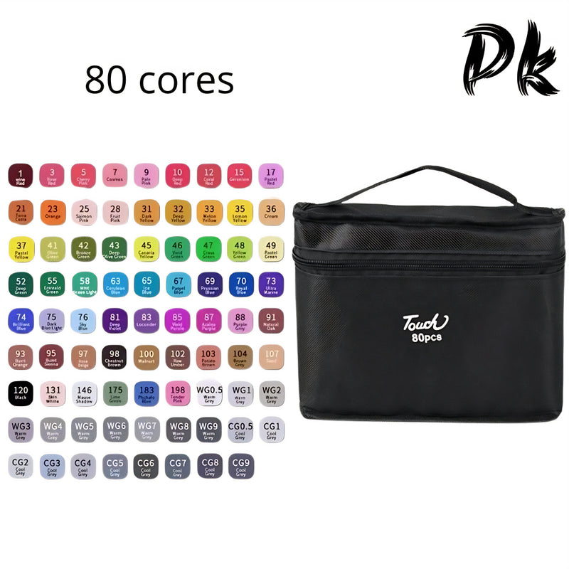 Cores Caneta Marcadora canetinhas coloridas Kit Com Ponta Dupla/marcador touch/caneta marker