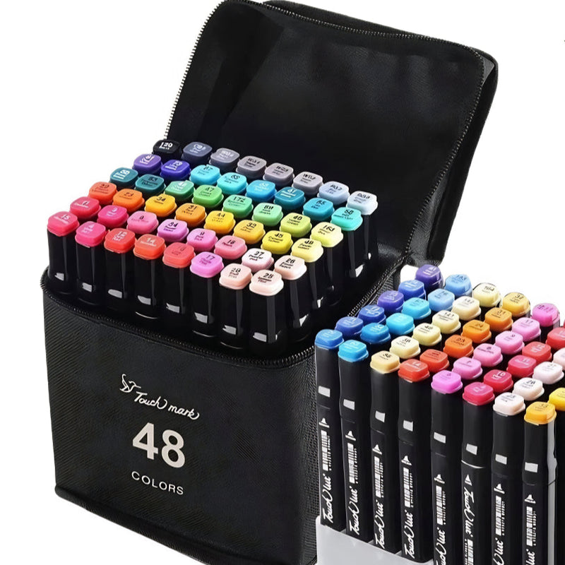 Cores Caneta Marcadora canetinhas coloridas Kit Com Ponta Dupla/marcador touch/caneta marker