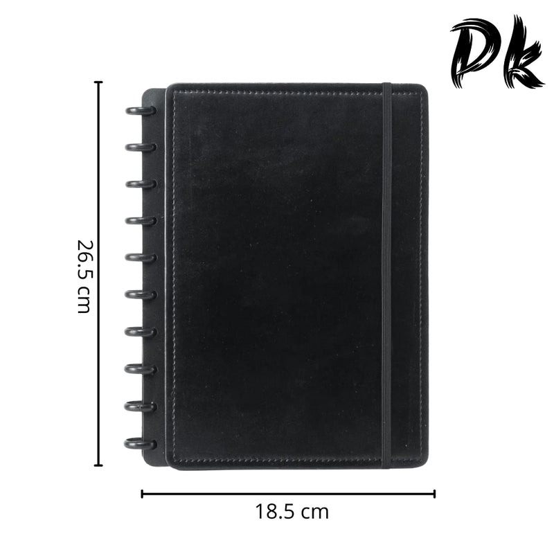 Caderno inteligente de couro macio B5 personalização pasta removível