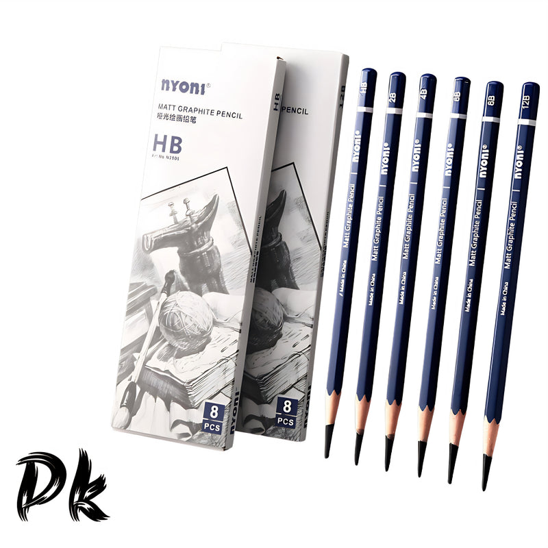 Lápis De Grafite Mate HB 2B 4B 6B 8B 12B Estudantes Artísticos Conjunto De Para Desenho Pintura Suprimentos De Arte