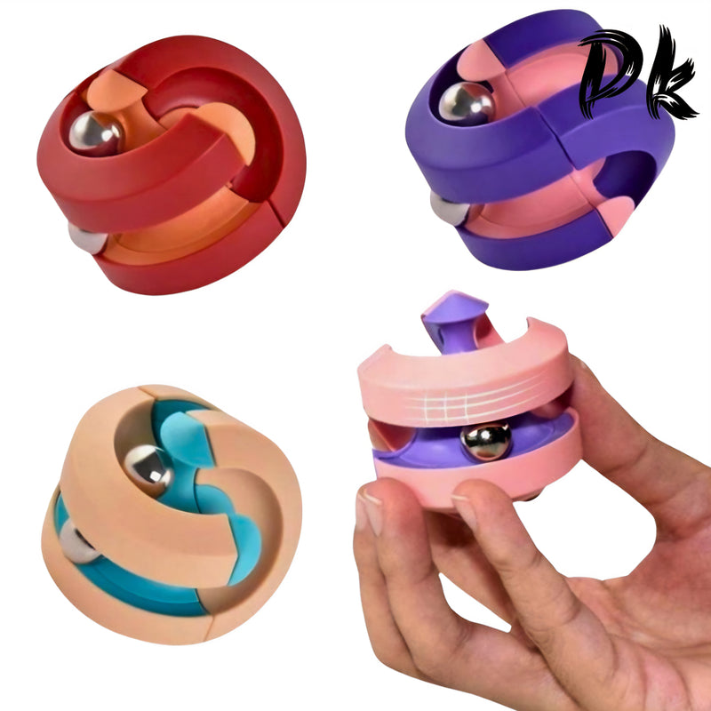 Brinquedo Sensorial Fidget Cubo Anti Estresse Bead Orbit Stress Quebra Cabeça Bola Cubo Magico Autismo TDAH Autista