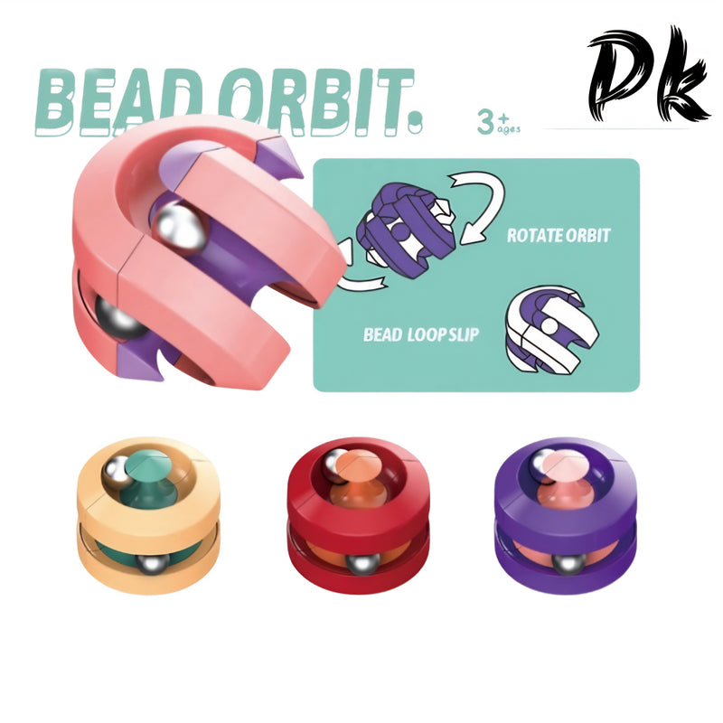 Brinquedo Sensorial Fidget Cubo Anti Estresse Bead Orbit Stress Quebra Cabeça Bola Cubo Magico Autismo TDAH Autista