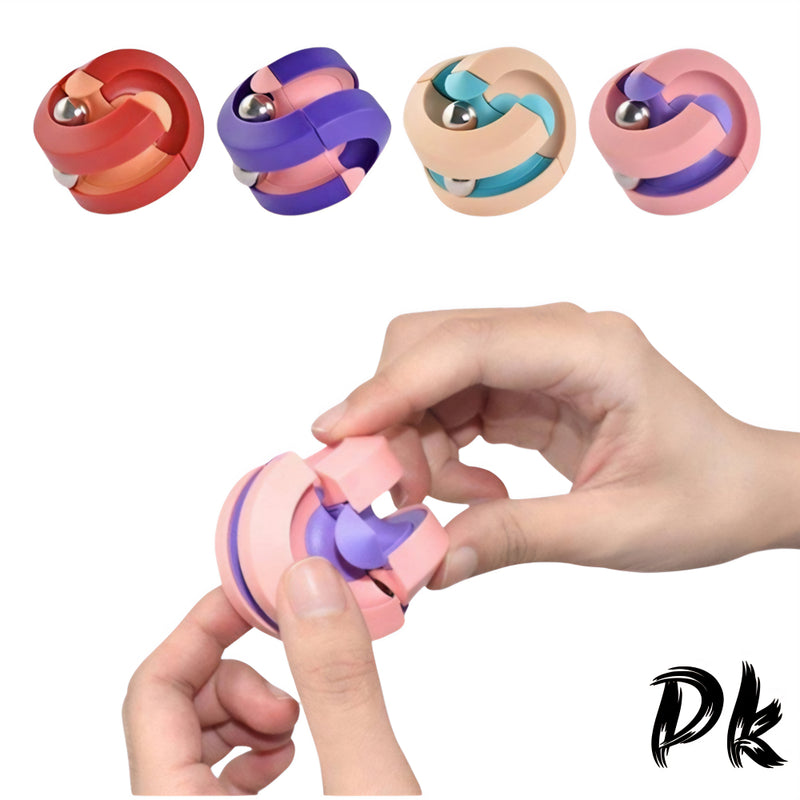 Brinquedo Sensorial Fidget Cubo Anti Estresse Bead Orbit Stress Quebra Cabeça Bola Cubo Magico Autismo TDAH Autista